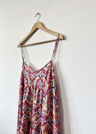 Платье на бретелях из натуральной ткани primark🌿