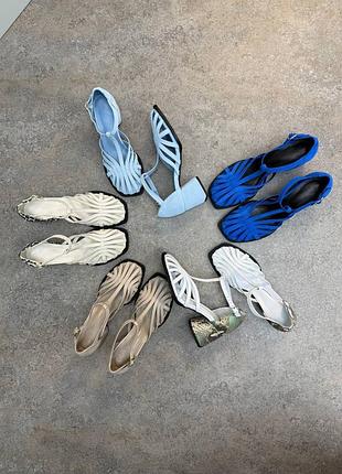 Босоніжки жіночі натуральна шкіра різні кольори