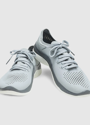 Crocs мужские летние кроссовки кроксы literide 360 pacer light grey slate grey.