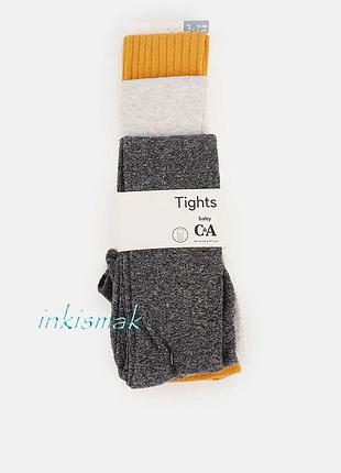 Колготы хлопок трикотаж c&a германия 92/98 см