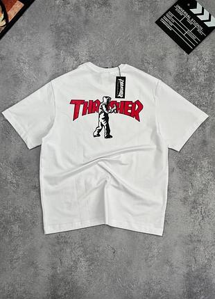 Біла футболка thrasher