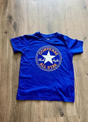 Футболка на хлопчика converse синя 6-7 років