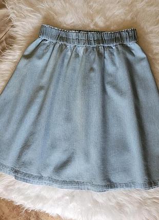 Джинсова спідниця на резинці