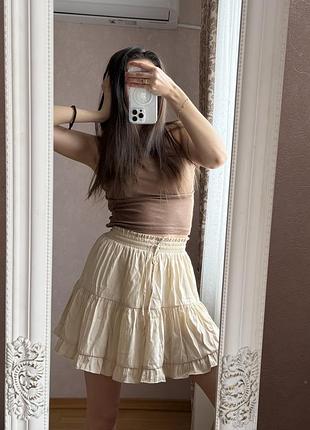 Спідниця-шорти беж