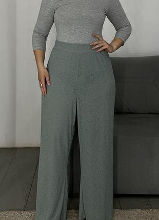 Легкі літні широкі брюки палаццо №402/25