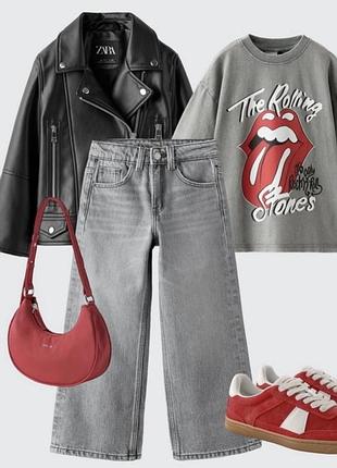 Новинка! стильна шкіряна куртка-косуха zara унісекс.