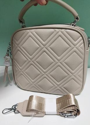 Сумка женская сумочка клатч кросс-боди из экокожи с ремнем на плечо