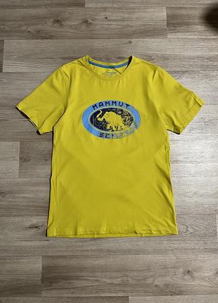 Чоловіча оутдорна футболка mammut з логотипом на грудях