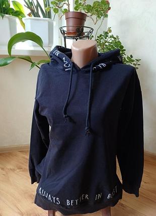 Худи, толстовка с капюшоном черная