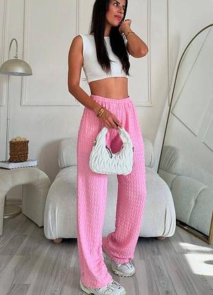 🌈4! шикарні жіночі штани рожеві рожевий лвьеі літо весна весняні