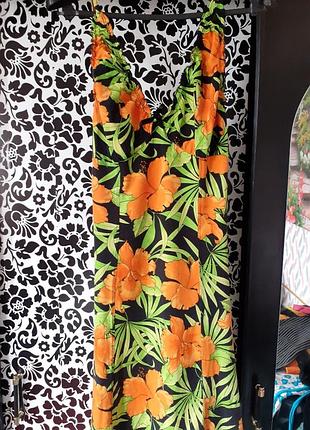 Платье сарафан яркий сексуальный р 44-46 трикотаж.