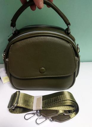 Сумка жіноча сумочка клатч крос-боді з екошкіри з ременем на плече