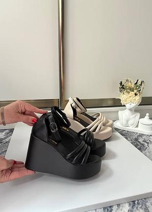 Накладной платеж ❤ босоножки на танкетке с ремешком