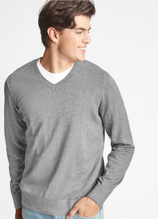 H&m merino wool свитер джемпер пуловер с v-образным вырезом