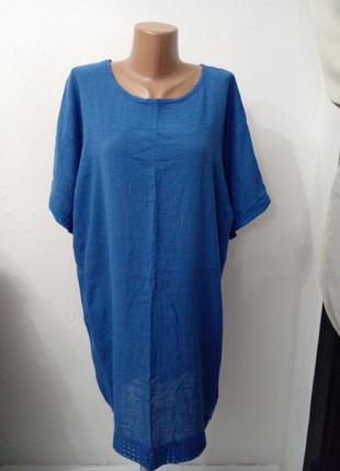 Легкое натуральное платье свободного фасона