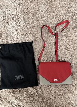 Сумка karl lagerfeld красная