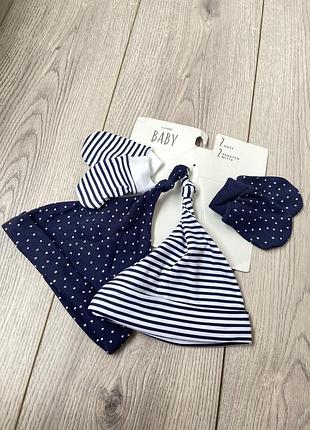 Новий набір шапки шапка царапки 0-3 міс