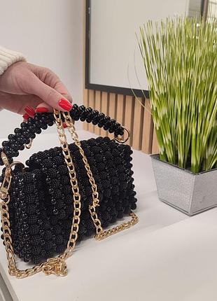Сумка из бусин шамбалла