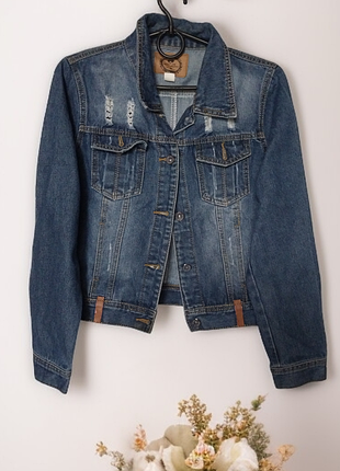 Джинсовая куртка пиджак жакет