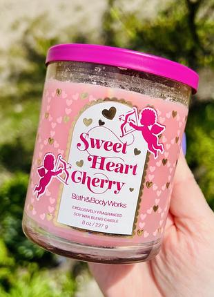 Свічка на 1 гніт sweetheart cherry від bath&body works
