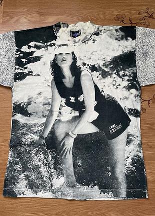 Вінтажна футболка overprint lets go