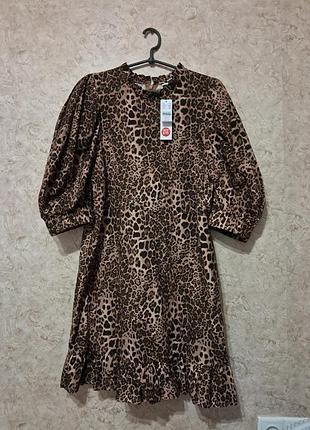 Нова міні сукня в леопардовий принт
