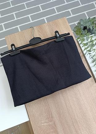 Miss selfridge топ без шлейок, топ- бандо в рубчик