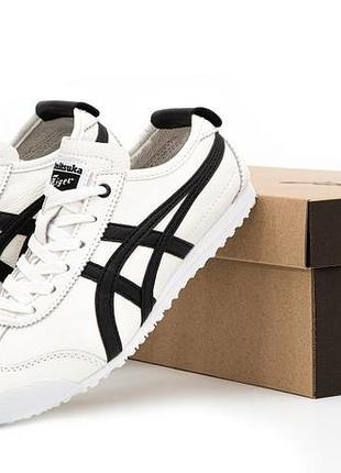 Женские кроссовки asics onitsuka tiger mexico 66 white black 36-37-38-39-40