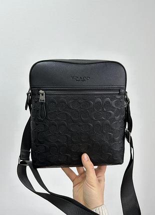 Мужская кожаная сумка coach