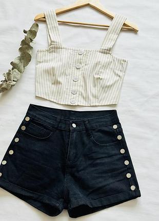 Набір шорти джинсові та топ lovely розмір s-m
