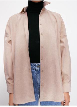 Сорочка вельветова zara