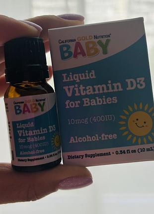 Вітамін d3 для немовлят california gold nutrition