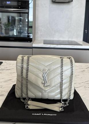Шкіряна сумка saint laurent loulou (оригінал) ysl