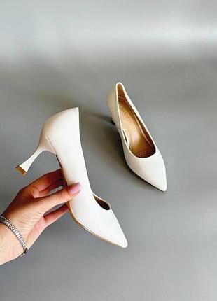 Туфлі, арт. 1085, белый, экокожа