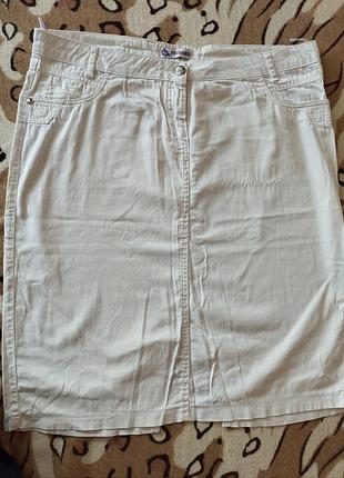 Белая юбка хлопок