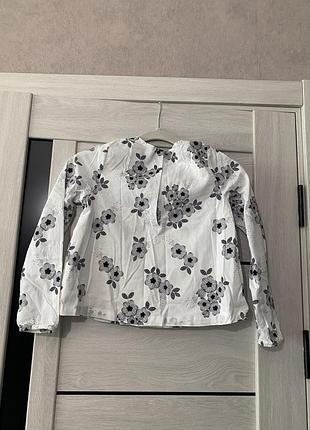 Блузка бавовна в квіти 3