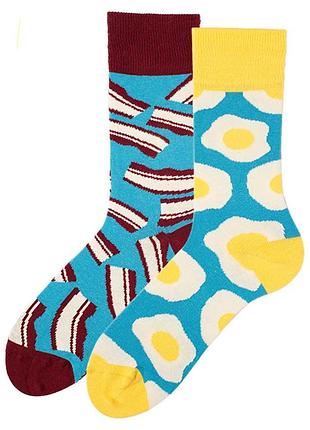 Шкарпетки від sammy icon brekker різнопарні "яйце - бекон"