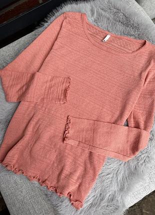 Гарний легкий літній светр кофта персиковий