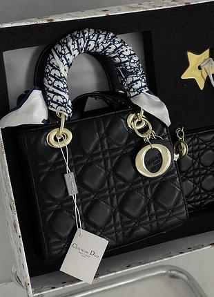 Жіночій подарунковий набір - сумка та гаманець із натуральної шкіри бренд тренд сезону 2025