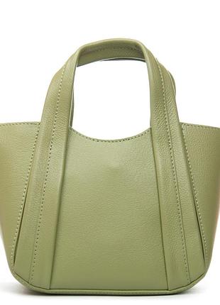 Сумка жіноча класична. шкіра. alex rai. оливковий.