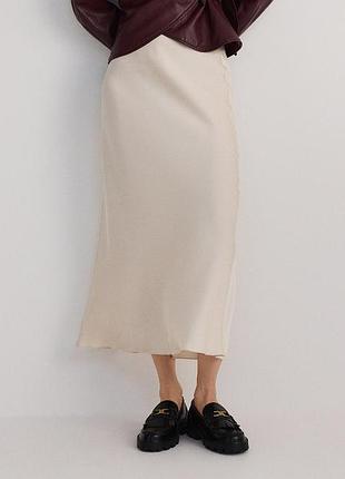 Спідниця атласна міді, розмір s