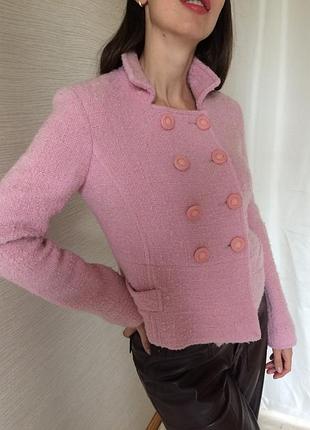 Жіночий рожевий жакет у стилі шанель tara jarman