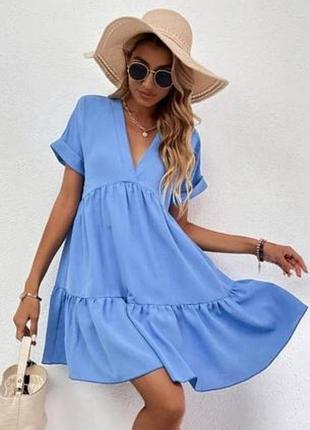 Платье беби долл из вискозы