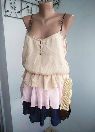 Новое платье 👗 коктейль на лето с поясом m-l xl