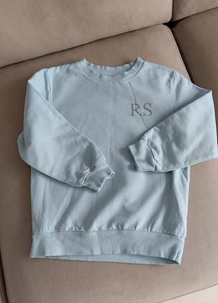 Світшот утеплений  studio retail ltd 5-6 років блакитний бавовняний