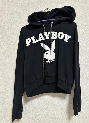 Чорне худі playboy – стиль і комфорт!