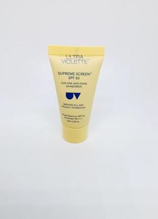 Солнцезащитный увлажняющий крем для лица ultra violette  supreme screen spf 50 facial sunscreen