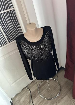 Кофтинка тонкий светр з клепками