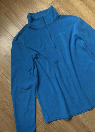 Чоловіча флісова кофта блакитного кольору