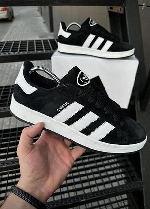 🔥sale🔥кроссовки мужские adidas campus black/white (42-44)